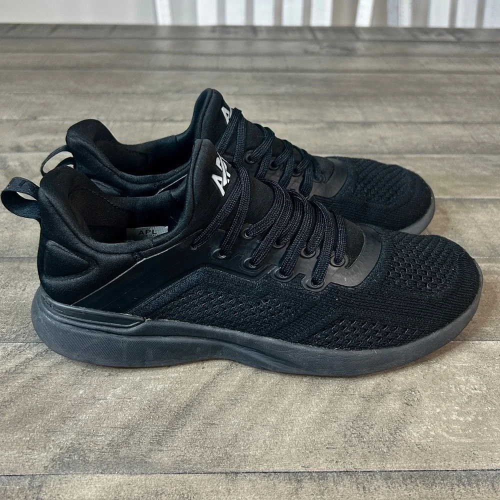 APL TechLoom Tracer Black Athletic Running Shoes Woman Size 8 - Picture 4 of 7